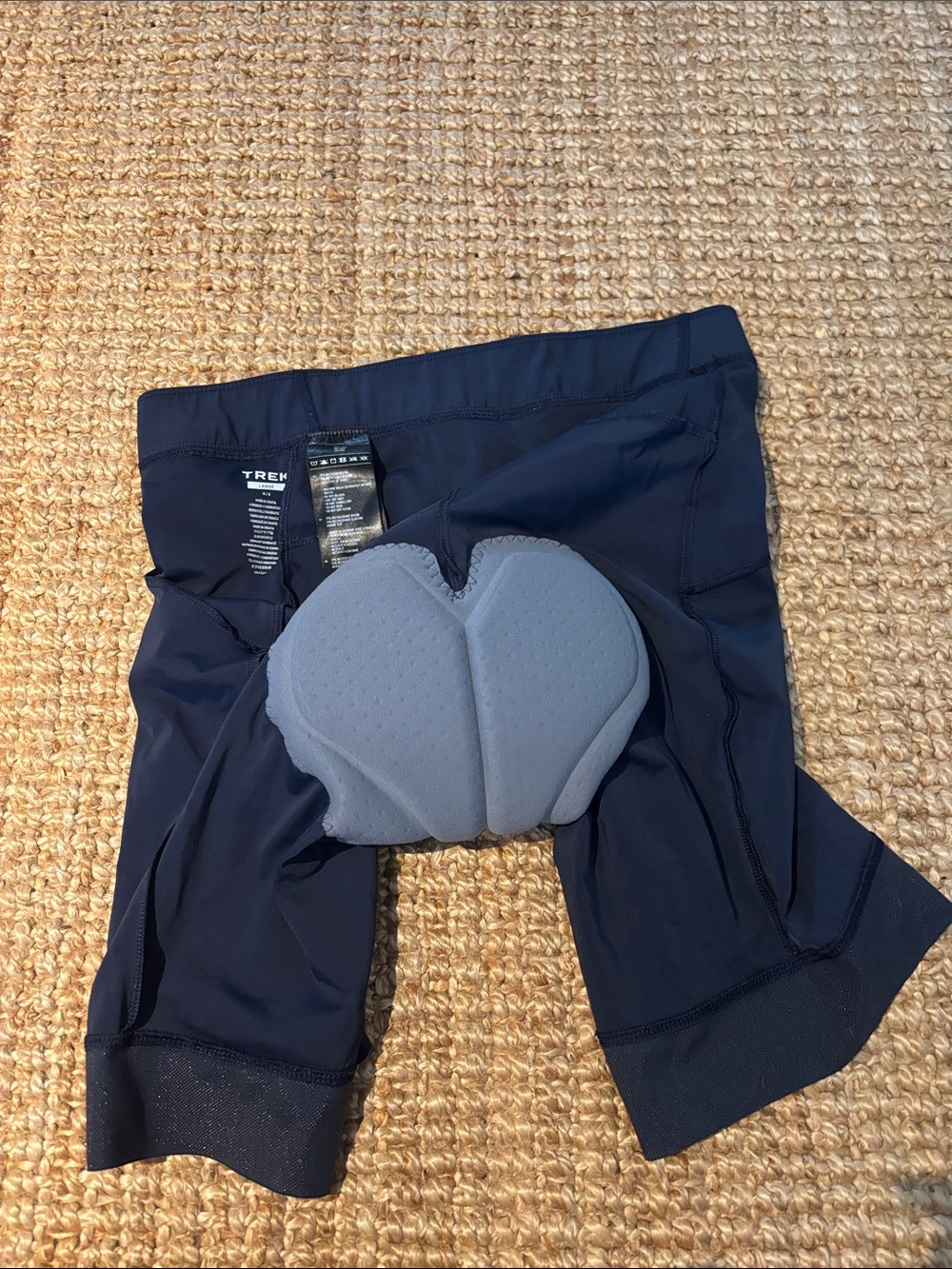 TREK Men's Navy Padded Cycling Shorts